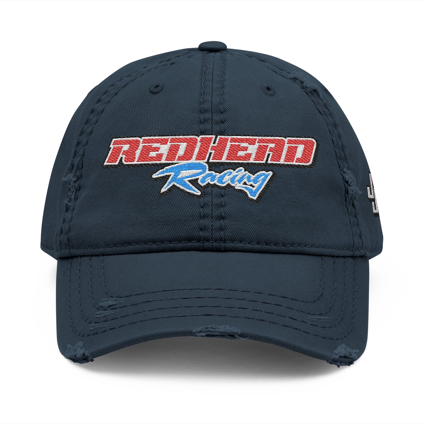 Jones "Redhead Racing" Noir Distressed Cap