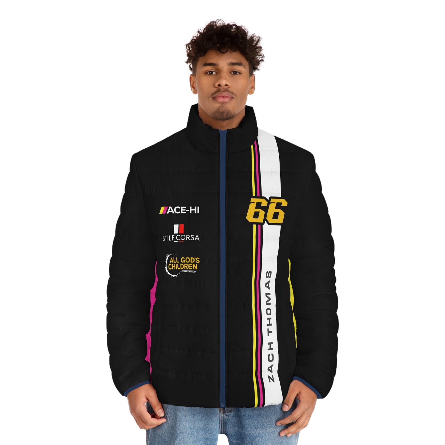 Zach Thomas #66 Blackout Strike Puffer - Men's Fit