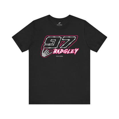 K. Badgley #97 — Haunted Grid Signature Tee