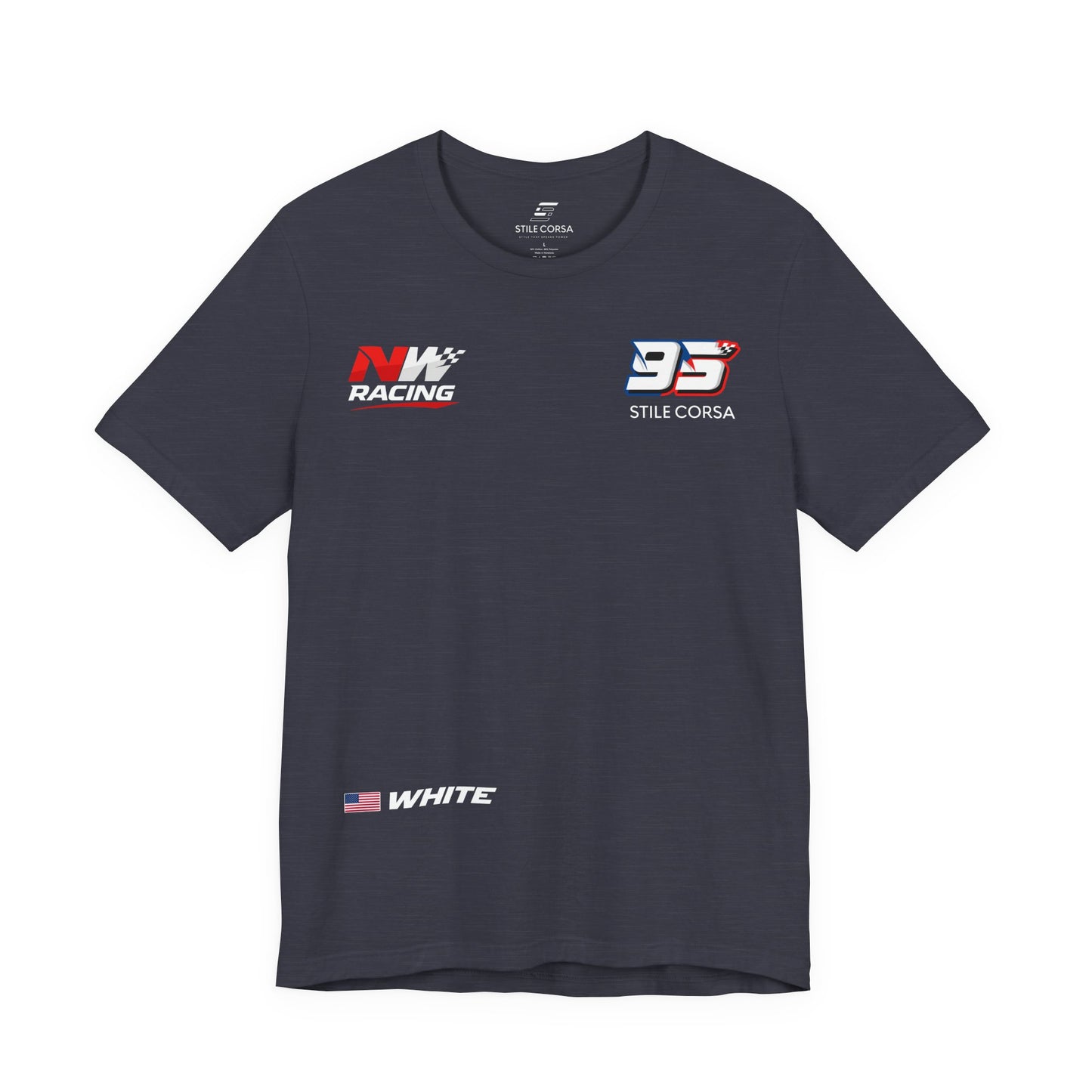 White #95 Raceday Tee - Unisex Fit