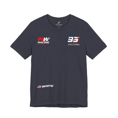 White #95 Raceday Tee - Unisex Fit