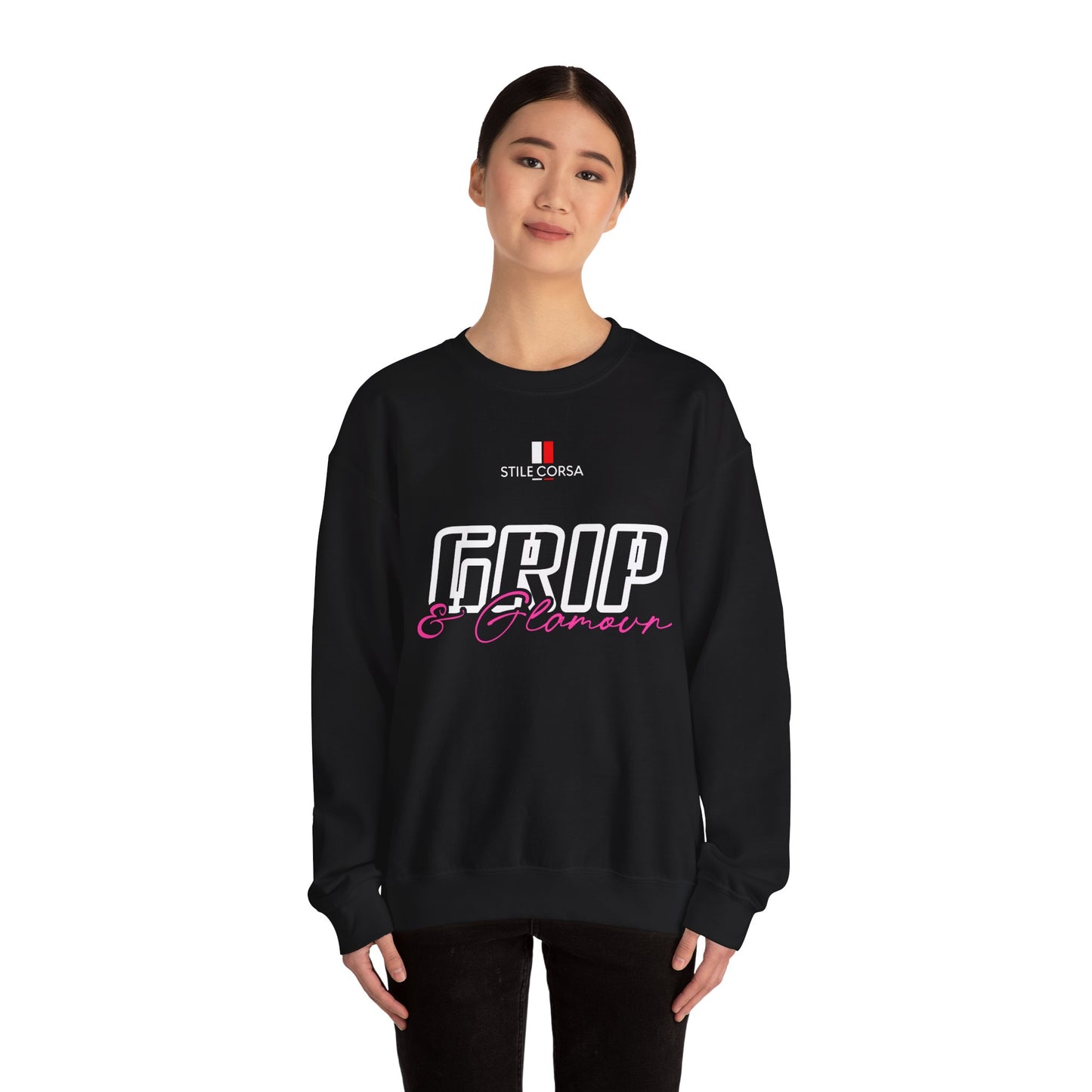 Pink 'GRIP & Glamour' Crewneck