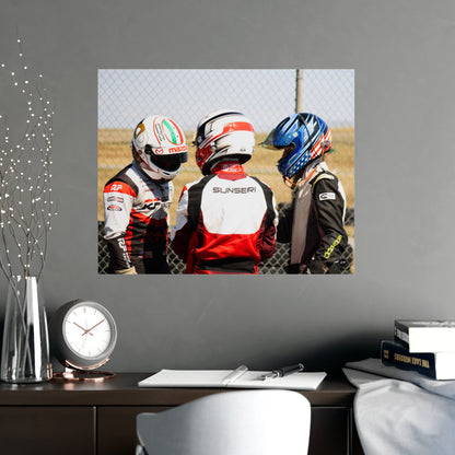 Helmeted Harmony – Matte Finish Poster
