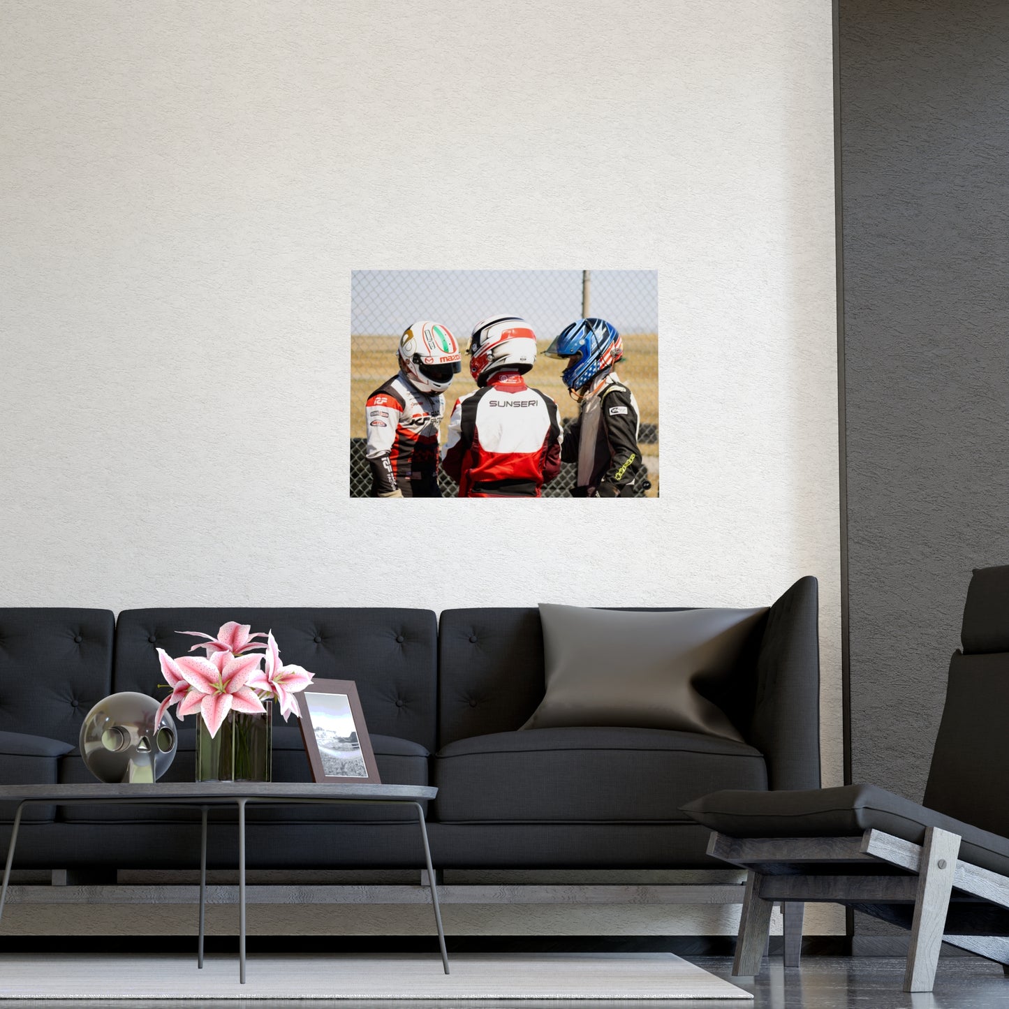 Helmeted Harmony – Matte Finish Poster