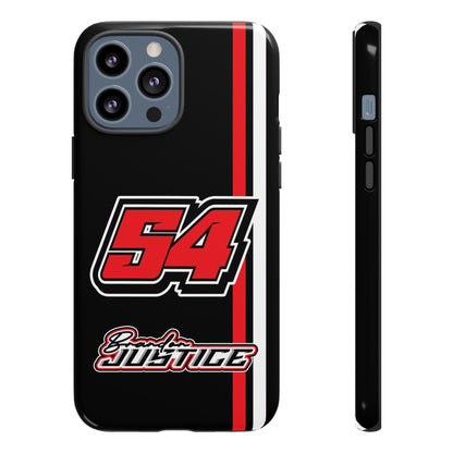 Brandon Justice #54 Race Stripe Phone Case