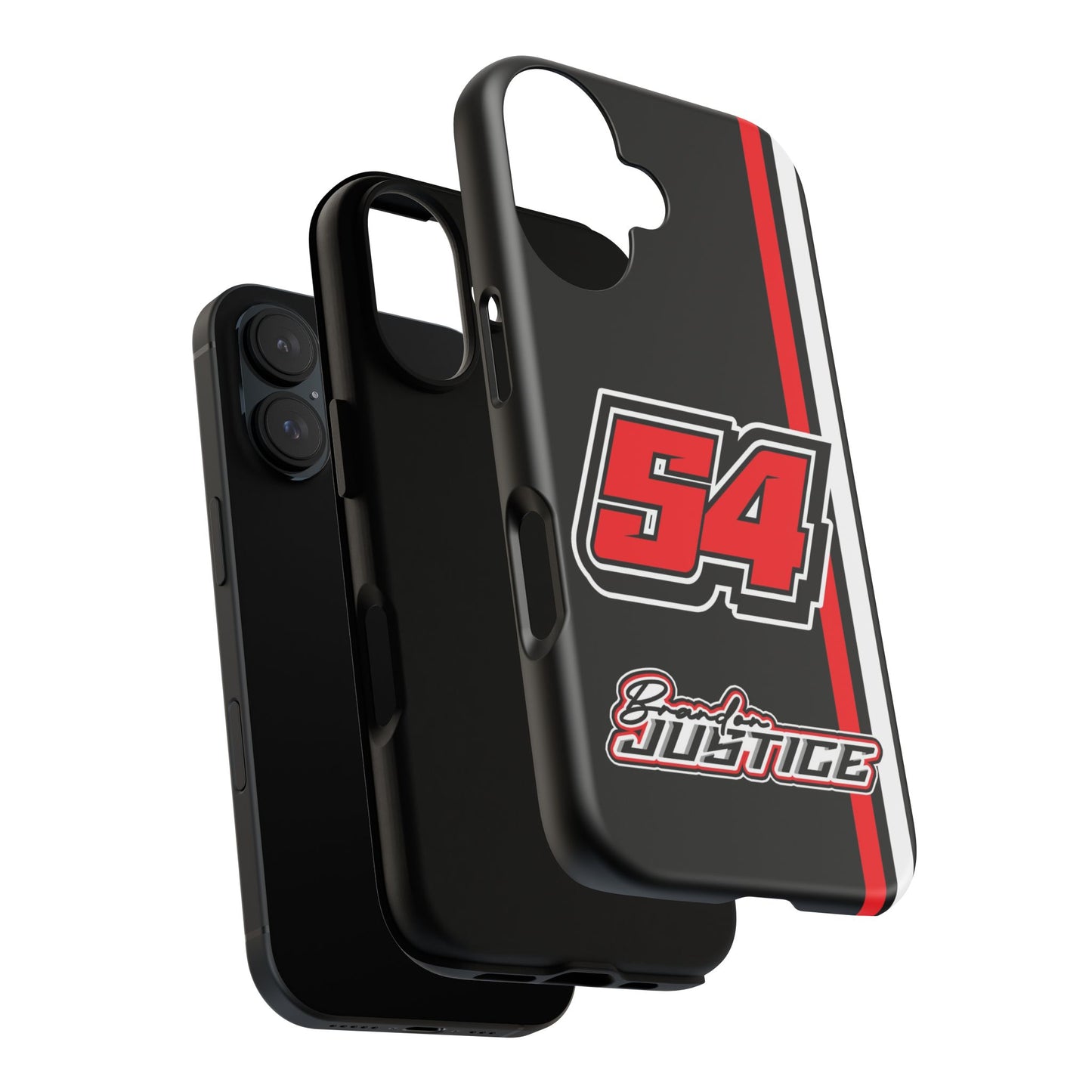 Brandon Justice #54 Race Stripe Phone Case