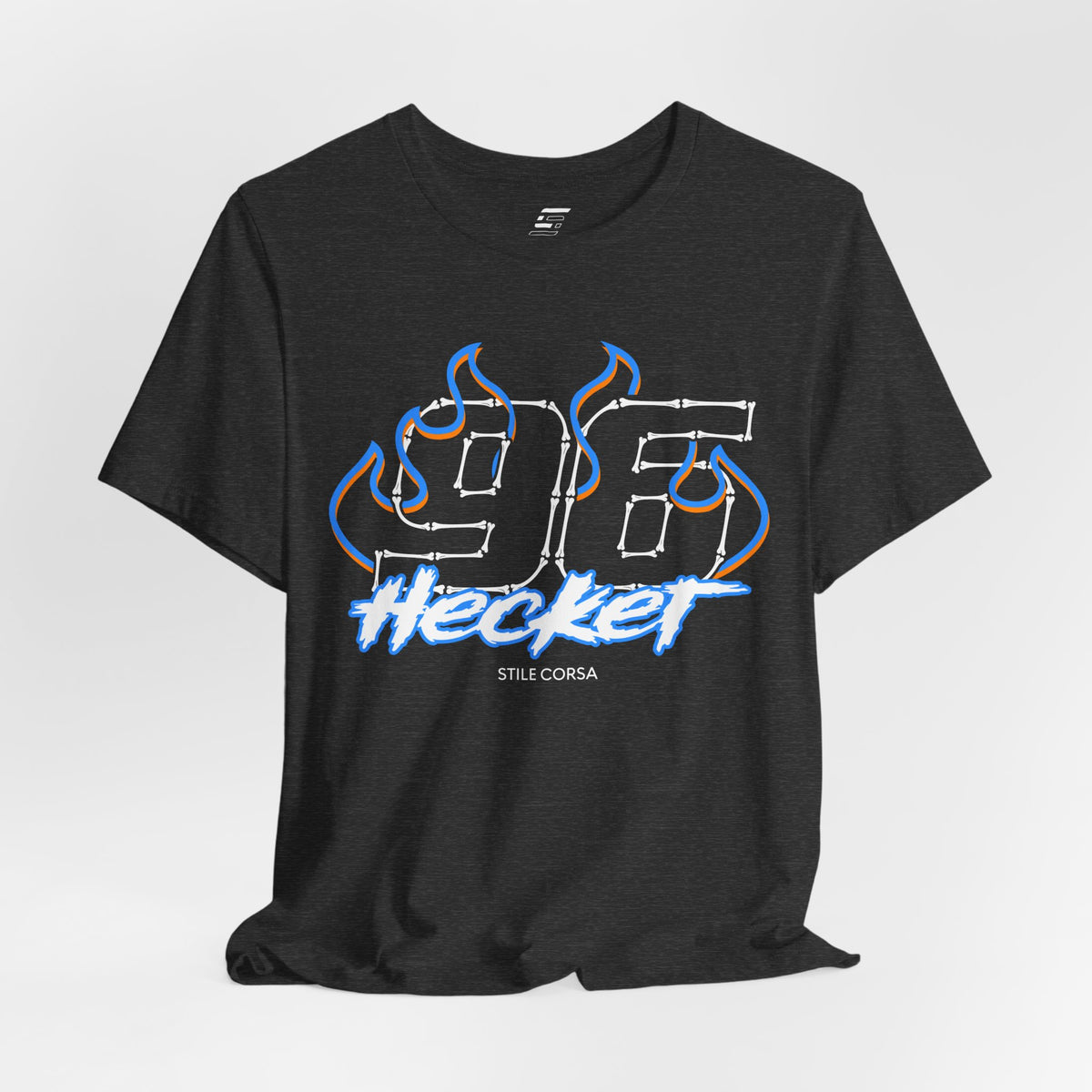 Hecker #96 — Haunted Grid Signature Tee