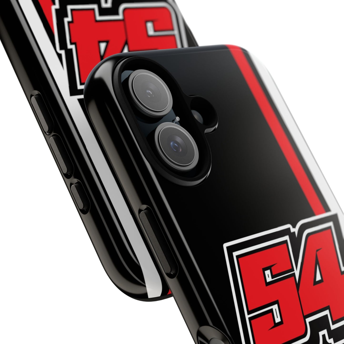 Brandon Justice #54 Race Stripe Phone Case