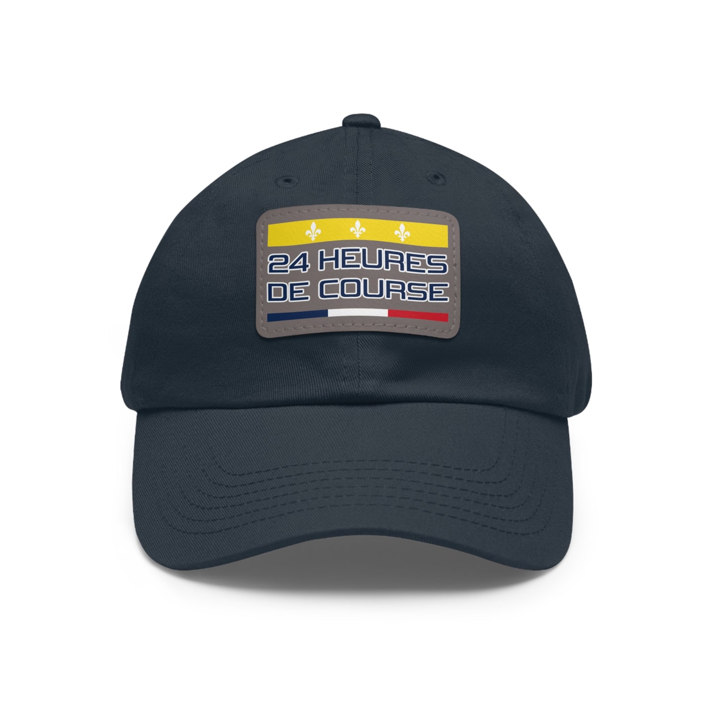 24 Heures de Course Vintage Style - Leather Patch Cap