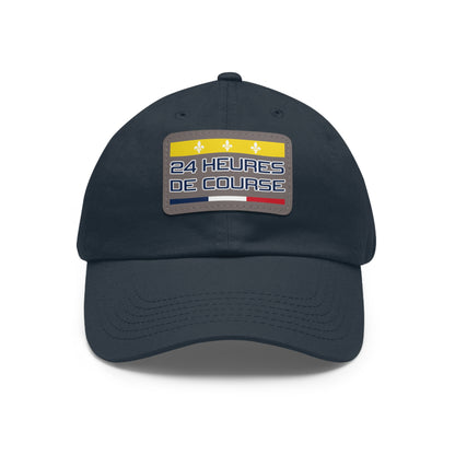 24 Heures de Course Vintage Style - Leather Patch Cap