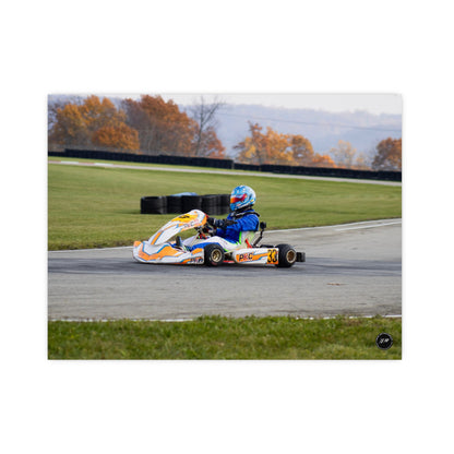 Velocity in Blue – Matte Finish Poster