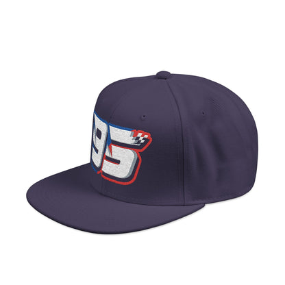Noah White #95 Checkered Strike Snapback Cap