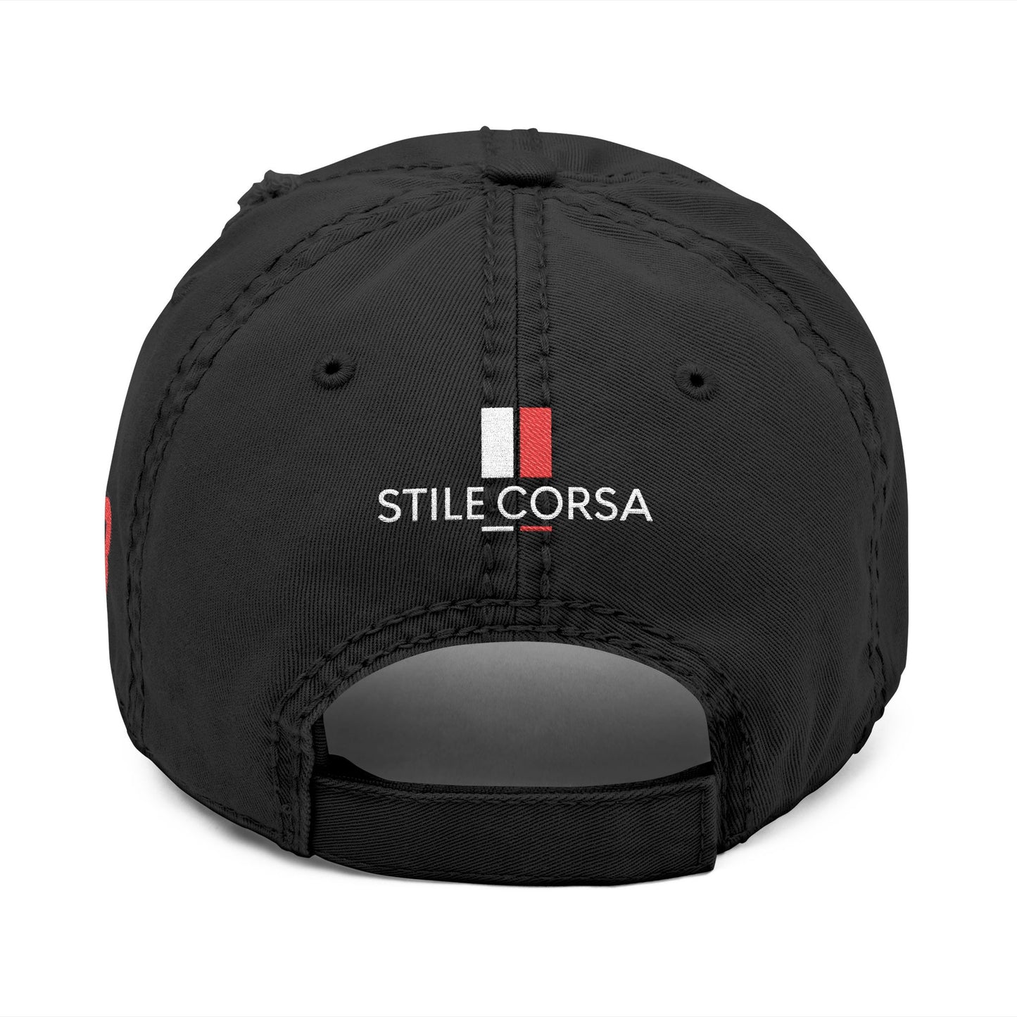 Jones "Redhead Racing" Noir Distressed Cap