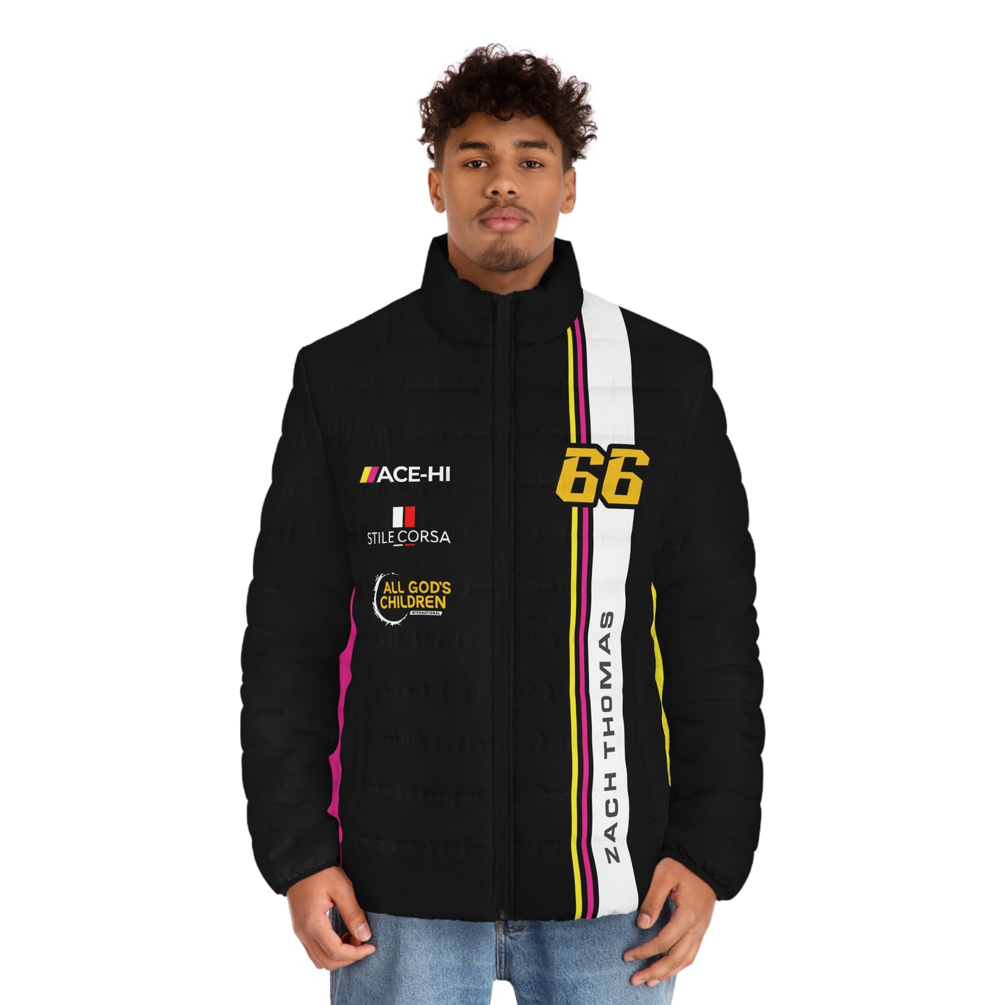 Zach Thomas #66 Blackout Strike Puffer - Men's Fit