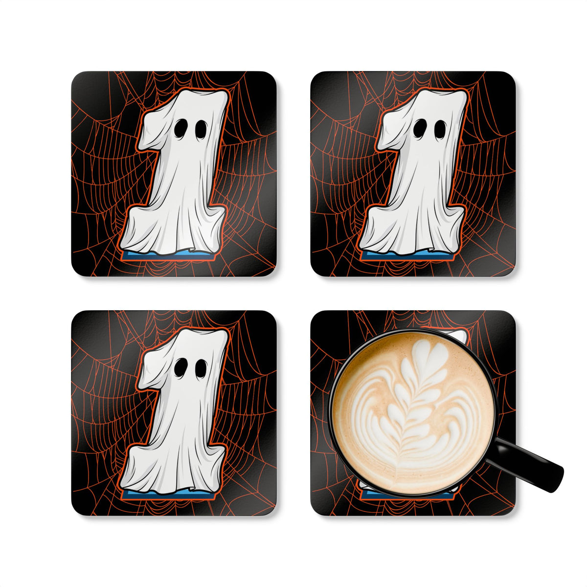 Collier #1 - Haunted Grid Coaster Set