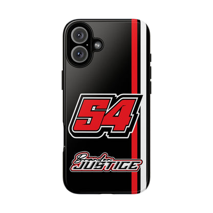 Brandon Justice #54 Race Stripe Phone Case