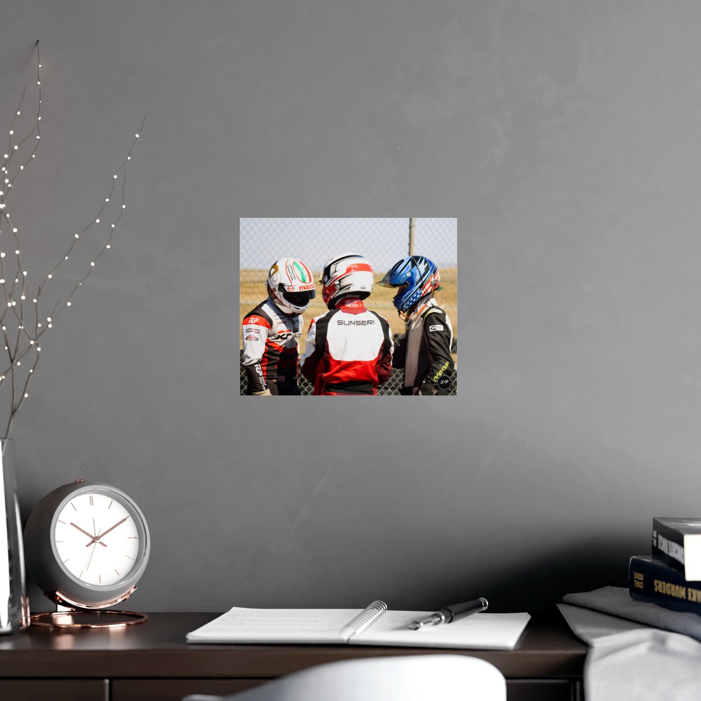 Helmeted Harmony – Matte Finish Poster