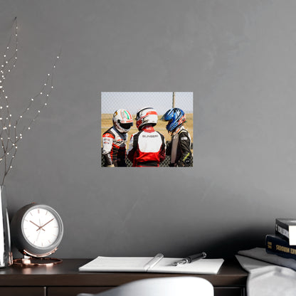 Helmeted Harmony – Matte Finish Poster