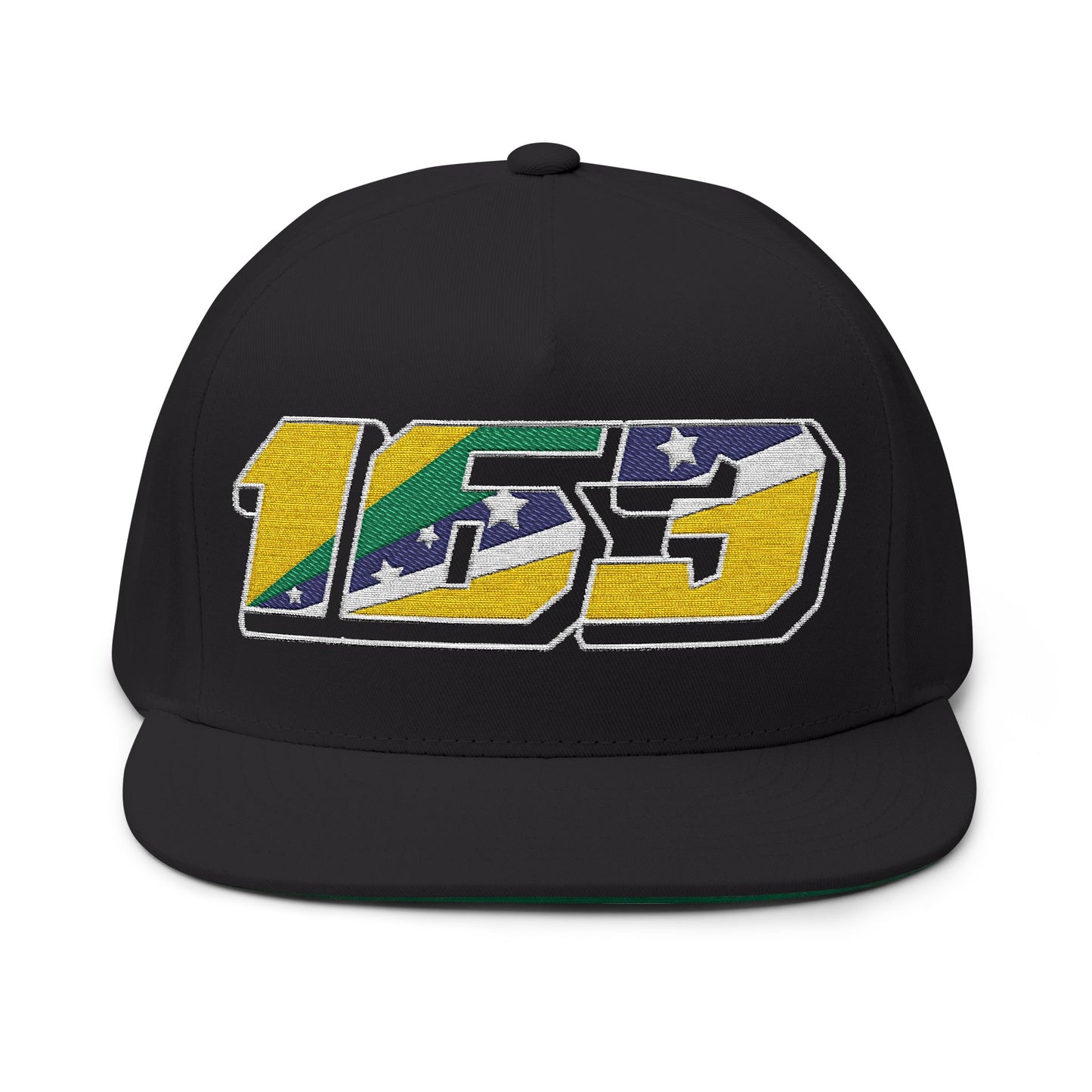 Jeanmenne #163 Auriverde Snapback Cap (Green Undervisor)