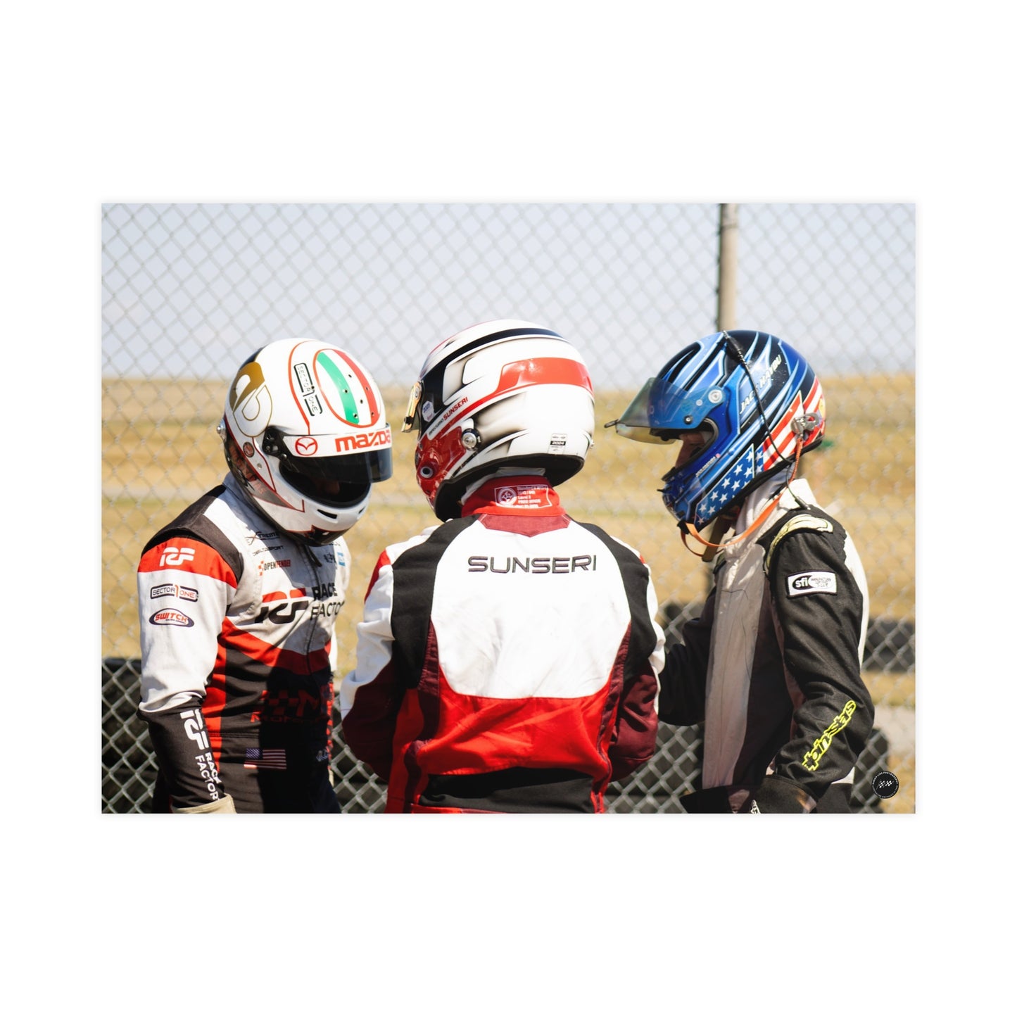 Helmeted Harmony – Matte Finish Poster