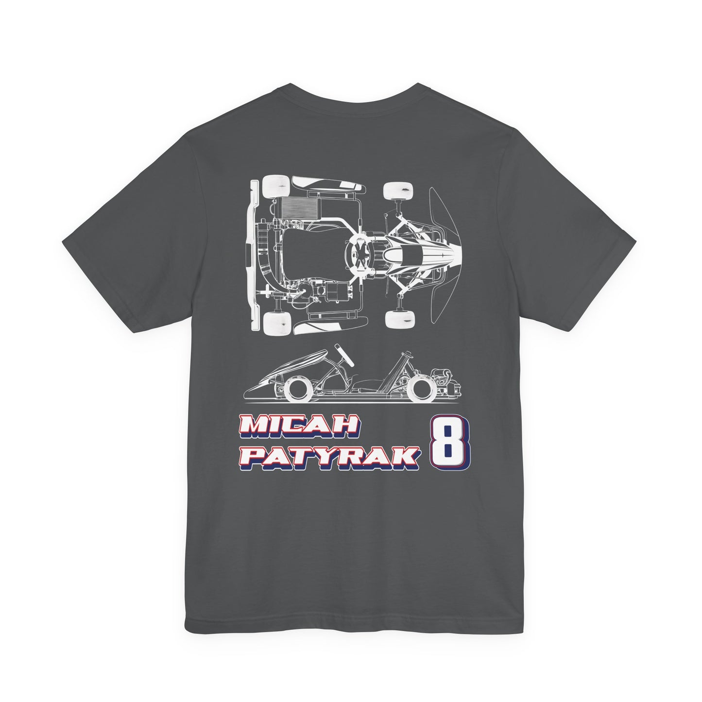 Micah Patyrak #8 Raceday Tee Blueprint Edition  - Unisex Fit