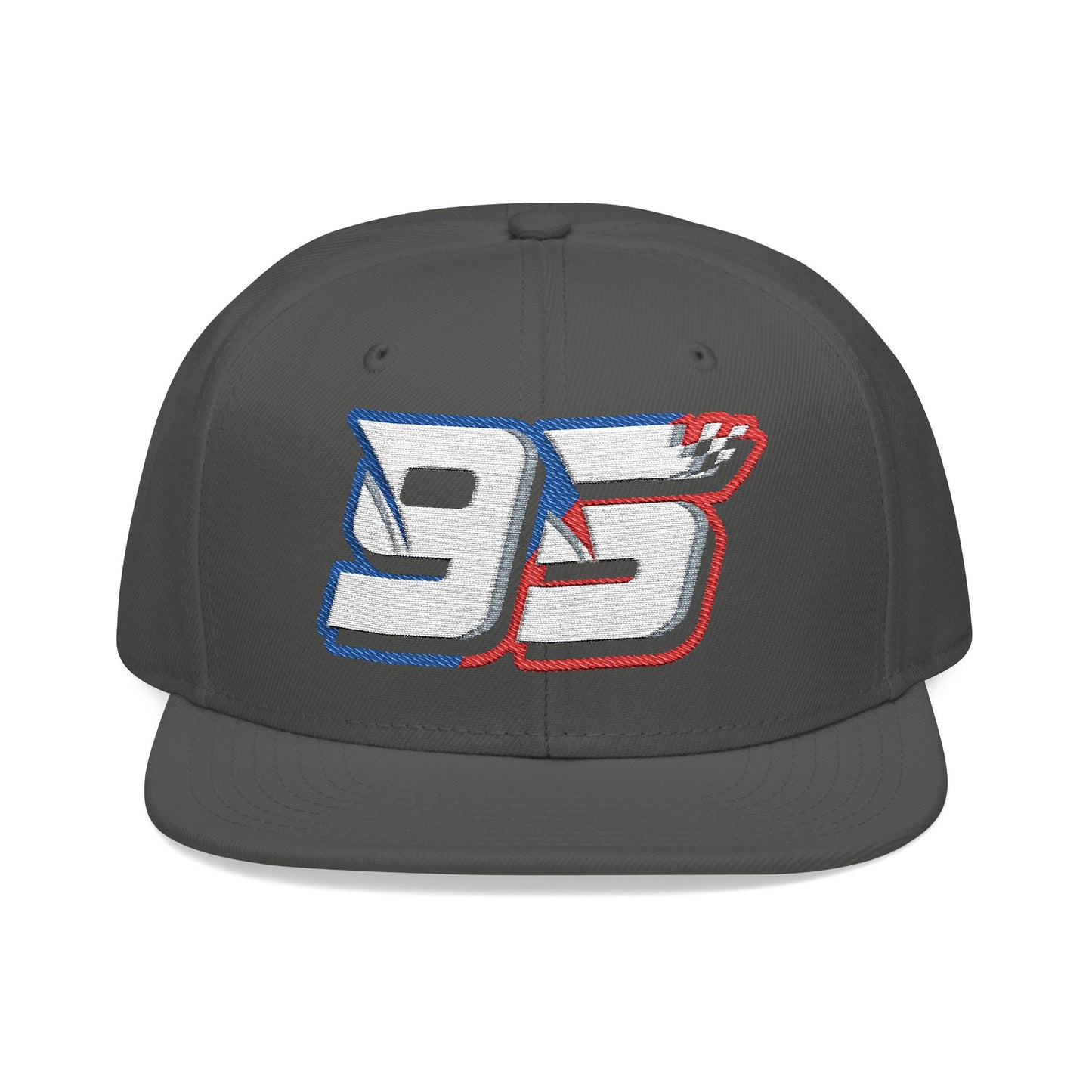 Noah White #95 Checkered Strike Snapback Cap