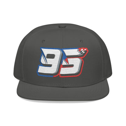 Noah White #95 Checkered Strike Snapback Cap